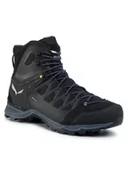 Trampki męskie - Salewa Trekkingi Ms Mnt Trainer Lite Mid Gtx GORE-TEX 61359-0971 Czarny - miniaturka - grafika 1