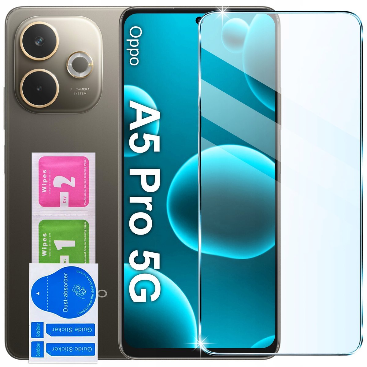 Szkło Hartowane 9H Szybka SZKIEŁKO OCHRONNE do Oppo A5 Pro 5G
