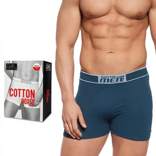 BOKSERKI męskie Gatta Cotton Boxer majtki z bawełny OCEAN BLUE - XXL - Majtki męskie - miniaturka - grafika 1