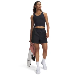Damskie spodenki treningowe Under Armour UA Unstoppable Utility Short - czarne - Spodenki damskie - miniaturka - grafika 1