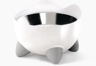 Miska dla kotów Catit Pixi Elevated Feeding Dish 200 ml White - Miski dla psów - miniaturka - grafika 1