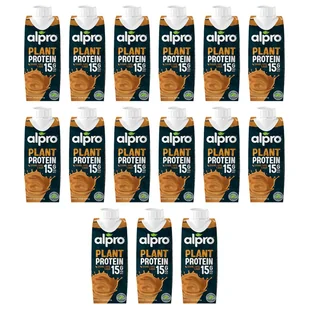 Alpro High Protein Napój sojowy wysokobiałkowy o smaku karmelu i kawy z wapniem i witaminami zestaw 15 x 250 ml - żywność - Napoje roślinne - miniaturka - grafika 1