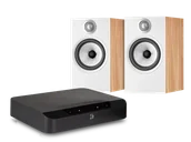 Zestawy stereo - Bluesound POWERNODE EDGE (czarny) + 606 S2 Anniversary Edition (dąb) - miniaturka - grafika 1