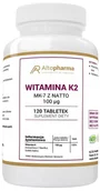 Leki przeciwbólowe - Altopharma Witamina K2 MK-7 z Natto 100 g 120 tabletek 1146129 - miniaturka - grafika 1