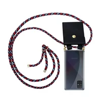 Etui i futerały do telefonów - Łańcuszek Pokrowiec Do Samsung Galaxy A51 4G / M40s w CZERWONO NIEBIESKO BIAŁY Etui Obudowa Case Cover Ochronny Cadorabo - miniaturka - grafika 1
