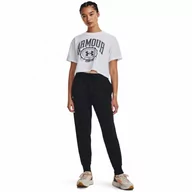 Spodnie sportowe damskie - Damskie spodnie dresowe Under Armour UA Rival Fleece Jogger - czarne - UNDER ARMOUR - miniaturka - grafika 1