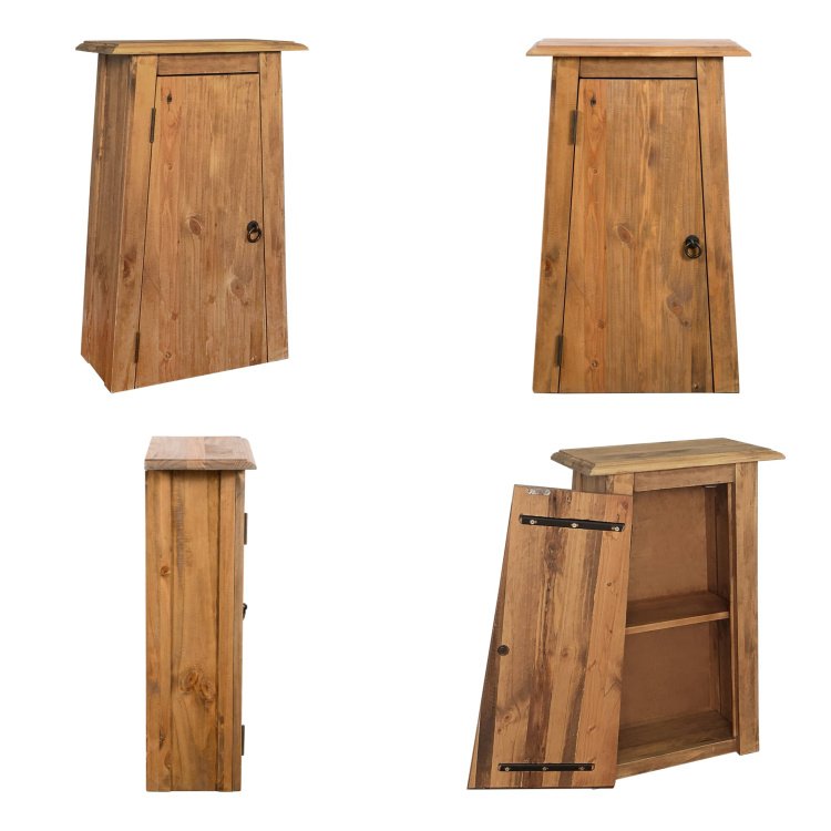vidaXL Szafka łazienkowa sosnowa 42x23x70 cm - Szafka ścienna - Szafki ścienne - Szafka boczna - Szafka łazienkowa