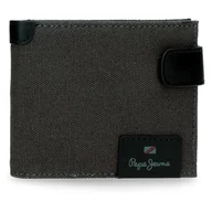 Portfele - Pepe Jeans Hilltop Portfel poziomy z zapięciem na kliknięcie szary 11x8,5x1 cm Skóra by Joumma Bags, Szary, Talla única, Portfel poziomy z zapięciem na klik - miniaturka - grafika 1