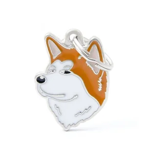 Zawieszka Adresówka Identyfikator z grawerem dla psa shiba inu - Odblaski i adresówki - miniaturka - grafika 1