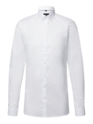Koszule męskie - Koszula biznesowa o kroju super slim fit z popeliny z bardzo długim rękawem - miniaturka - grafika 1