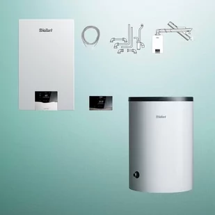 Zestaw Vaillant VC 20CS/1-5 VIH R 150/6B VCR 720 z zestawem przez ścianę, 1-funkcyjny, zasobnik 150 l (10043630) - Piece i kotły grzewcze - miniaturka - grafika 1