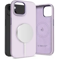 Etui i futerały do telefonów - Etui TECH-PROTECT Silicone Pure MagSafe do Apple iPhone 15 Jasno-fioletowy - miniaturka - grafika 1