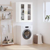 Szafki na klucze - vidaXL Szafka wisząca, biała, 69,5x34x90 cm - miniaturka - grafika 1