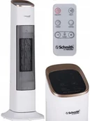 Ogrzewanie przenośne - Grzejnik elektryczny farelka termowentylator 2kW biały oscylacja pilot timer Schmith - miniaturka - grafika 1