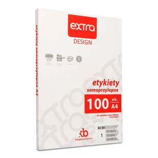 Etykiety Kompania Biurowa A4 210mmx297mm białe 100ark. - Etykiety do drukarek - miniaturka - grafika 1