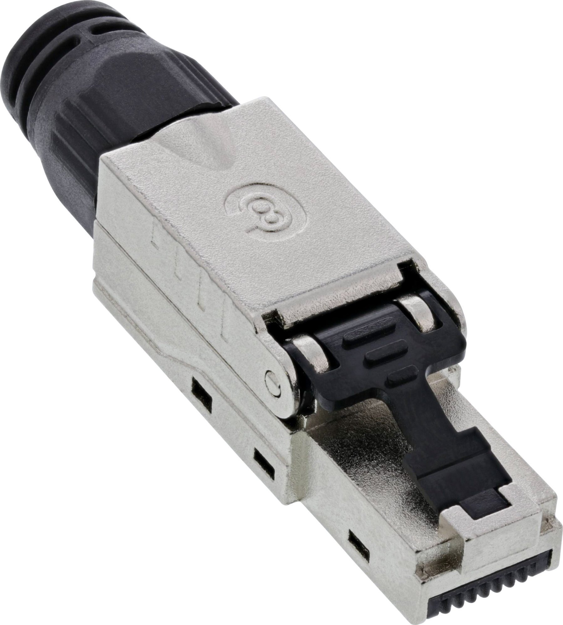 InLine InLine® RJ45 plug Cat.8.1 2000MHz, field-installable, shielded, with screw cap 76204C
