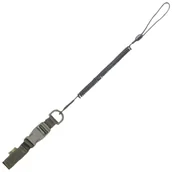 Latarki - akcesoria - Smycz M-Tac Retraktor Medium Kombinowana Z D-Ringiem I Fastexem Olive (51435701) - miniaturka - grafika 1