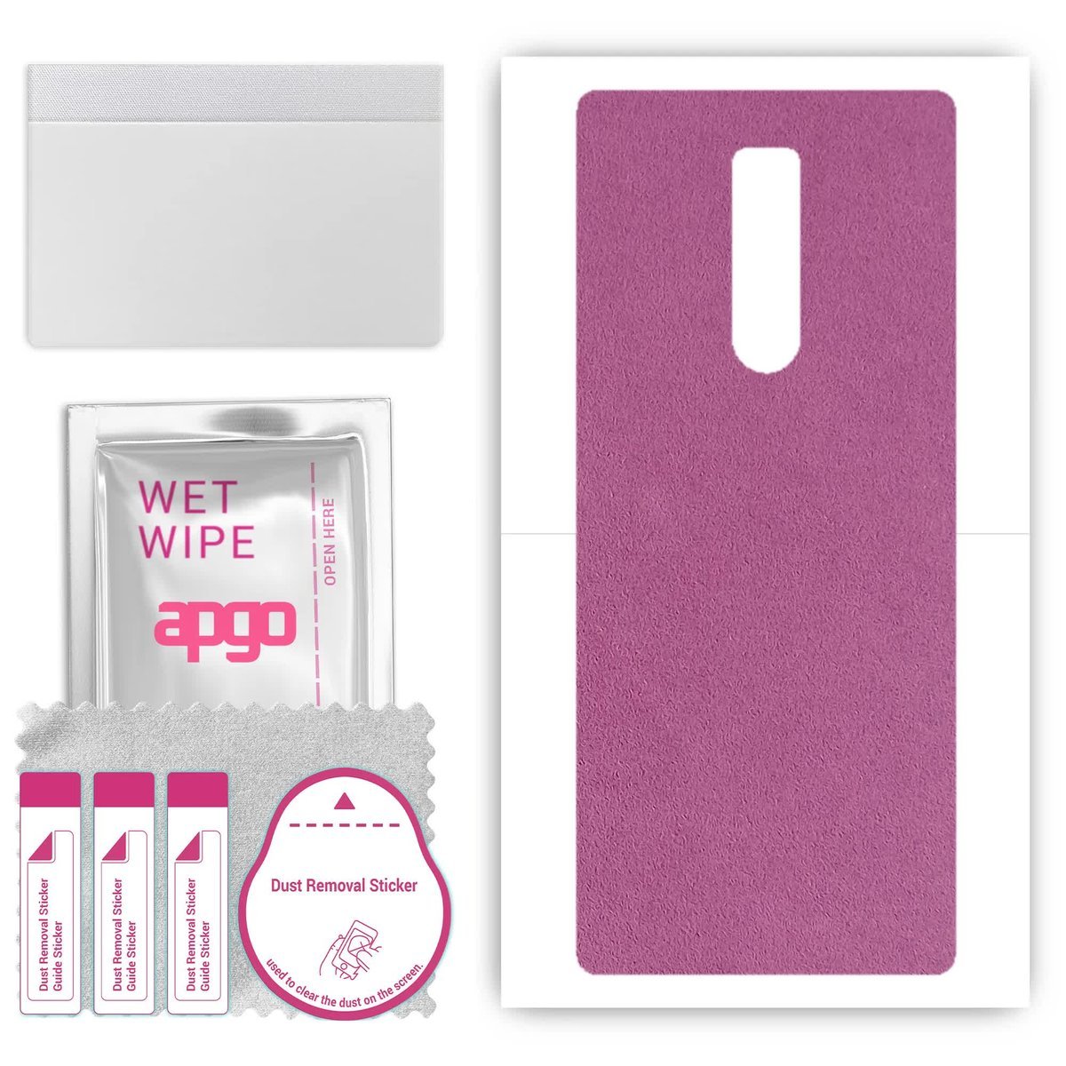 Folia naklejka skórka strukturalna na TYŁ Zamsz do Sony Xperia 1 - Zamsz Fioletowy - apgo SKINS