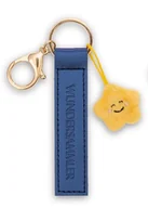 Plecaki - NICI 62031 breloczek do kluczy ze sztucznej skóry 10 cm z gwiazdkami i niebieskim towarzyszem do plecaka lub torby, uchwyt na klucze dla małych i dużych 62031 - miniaturka - grafika 1