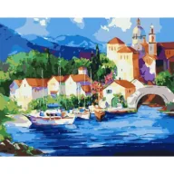 Malowanie po numerach - Ideyka Malowanie po numerach - U podnóża gór 40x50cm - miniaturka - grafika 1