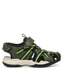Buty dla chłopców - Geox Sandały Jr Borealis J450RB 014ME C3222 S Khaki - miniaturka - grafika 1