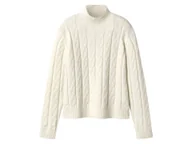 Swetry damskie - esmara® Sweter damski (Biały, XS (32/34)) - miniaturka - grafika 1