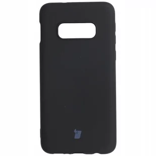 Bizon Etui Case Silicone Galaxy S10e czarne BCSGALS10EBK - Etui i futerały do telefonów - miniaturka - grafika 1