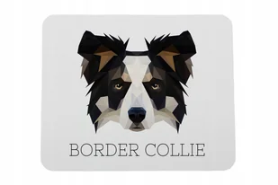 Border Collie geometryczny Podkładka pod mysz - Podkładki pod mysz - miniaturka - grafika 1