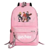 Plecaki - Harry Potter Plecak dla nastolatków - Modny tornister, kreskówka o dużej pojemności - Plecak podróżny dla chłopców i dziewcząt, Casual Mochilas For... - miniaturka - grafika 1