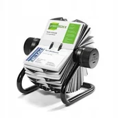 Wizytowniki - WIZYTOWNIK NA 400 WIZYTÓWEK OBROTOWY ROLODEX OTWARTY ŻÓŁTY - miniaturka - grafika 1