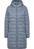 Płaszcze damskie - DreiMaster Lekki płaszcz pikowany damski 35018693, szary/niebieski, XL - miniaturka - grafika 1