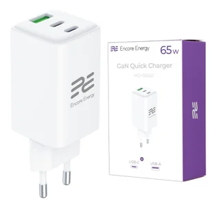 Nowa ładowarka sieciowa GaN 65W USB-A + 2x USB-C QC PD Encore Energy MD-6583Z - Ładowarki do telefonów Nowa ładowarka sieciowa GaN 65W USB-A + 2x USB-C QC PD Encore Energy MD-6583Z - Ładowarki do telefonów - miniaturka - grafika 1