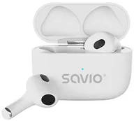 Słuchawki - Savio TWS-01 PRO Biały - miniaturka - grafika 1