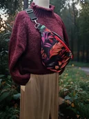 Nerki - Nerka Damska XXL liście rękodzieło na prezent NS05xxl-008 - miniaturka - grafika 1