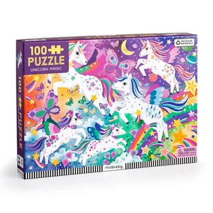 Puzzle 100 el. Magiczne jednorożce Mudpuppy - puzzle - Puzzle - miniaturka - grafika 1