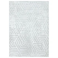 Dywany - Dywan Glamour 3D 160x220 cm Geometryczny szary - miniaturka - grafika 1