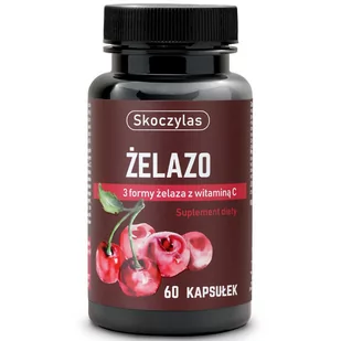 SKOCZYLAS Żelazo 3 Formy Żelaza Z Witaminą C 60caps - Witaminy i minerały dla sportowców - miniaturka - grafika 1