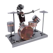 Figurki dekoracyjne - Metalowa figurka Perkusja. Super prezent dla perkusisty - miniaturka - grafika 1
