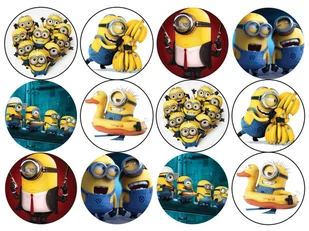 Opłatki na muffiny babeczki Minionki - Ciasta i półprodukty do ciast - miniaturka - grafika 1