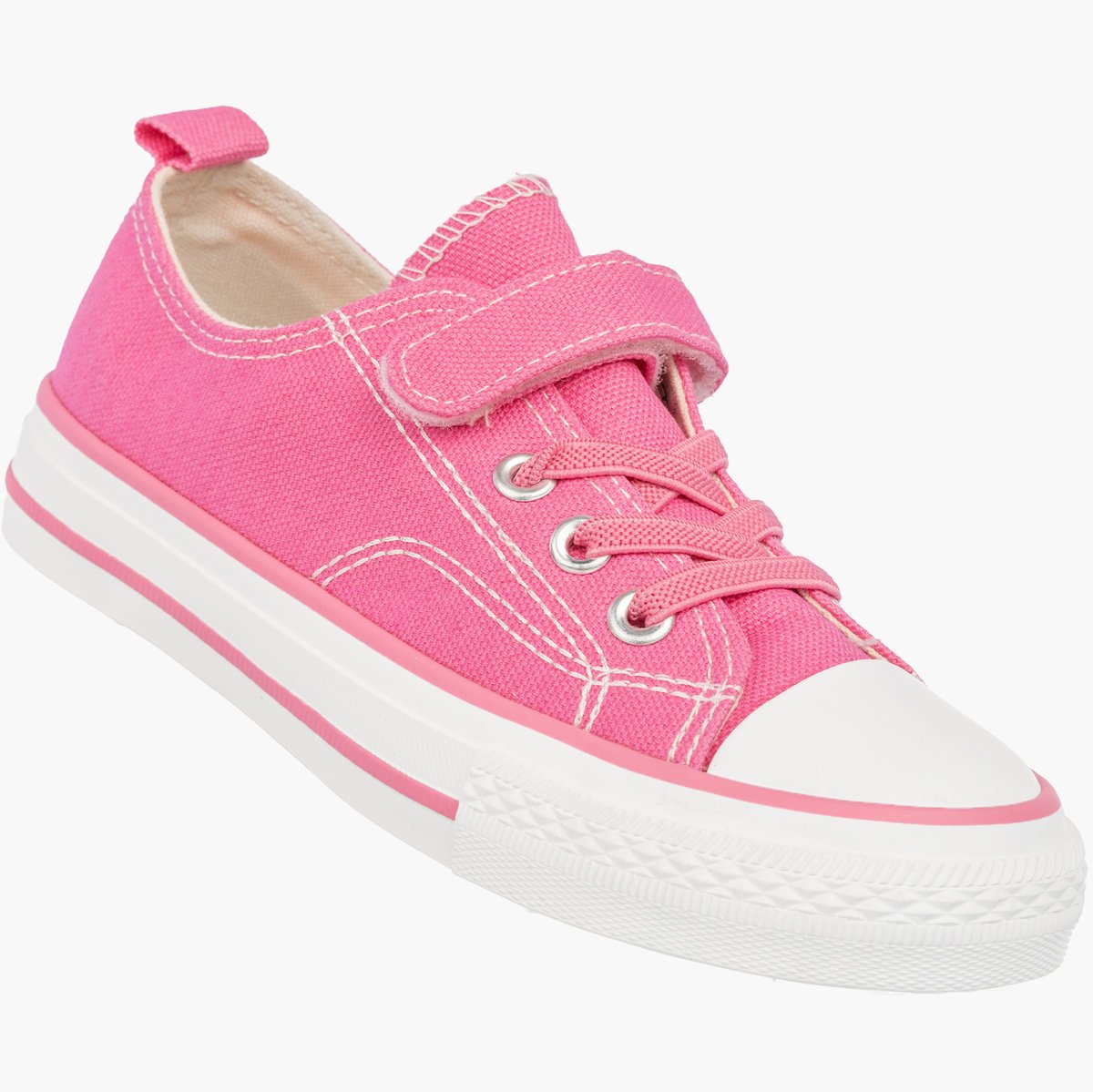Trampki Dziecięce Buty Na Rzepy Tenisówki Materiałowe Casual Różowe APAWWA 37