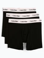 Majtki męskie - Calvin Klein Obcisłe bokserki pakowane po 3 szt. Mężczyźni Bawełna czarny jednolity, S - miniaturka - grafika 1
