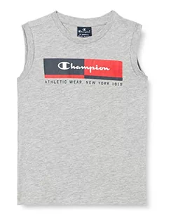 Koszulki i topy damskie - Champion Boy's Legacy Graphic Shop S/L Tank Top, jasny melanż szary, 3-4 lata - grafika 1