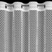 Firany - Firana 140x250 Mirella biała o strukturze siatki gotowa na przelotkach - miniaturka - grafika 1