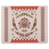 Podkładki pod mysz - Podkładka pod mysz folk krakowski Pleszów 36 x 29 cm beżowa - miniaturka - grafika 1