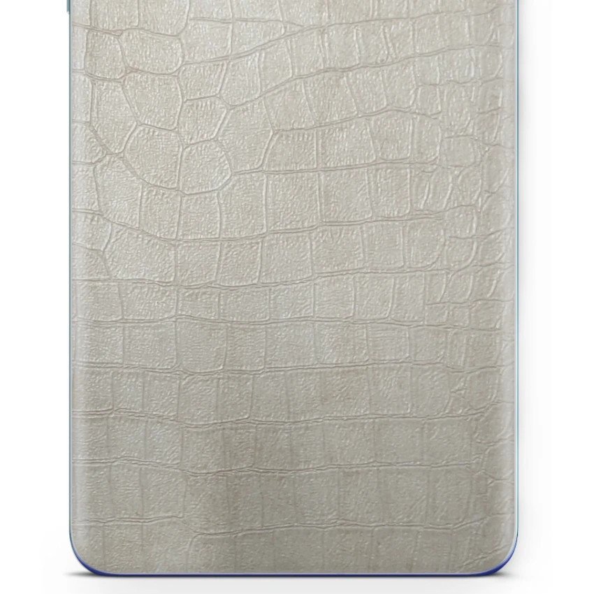 Folia naklejka skórka strukturalna na TYŁ do Apple Watch 1-2-3 (38mm) - Skóra Krokodyla Biała - apgo SKINS