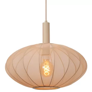 Naturalna lampa wisząca Corina 03447/52/38 Lucide tkanina beżowa - Lampy sufitowe - miniaturka - grafika 1