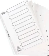 Przekładki do segregatorów - Elba PRZEKŁADKI PP ELBA STRONG LINE A4 1-12 BIAŁE - miniaturka - grafika 1