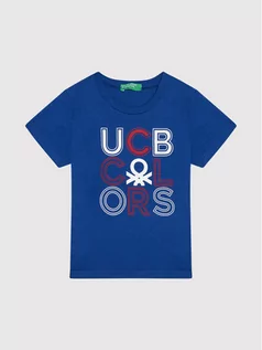 Koszulki dla chłopców - Benetton United Colors Of T-Shirt 3I1XC155U Granatowy Regular Fit - grafika 1