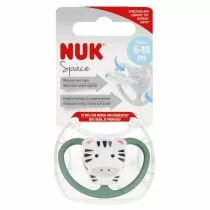 Nuk Smoczek uspokajający silikonowy 6-18m Space Tygrys 10736385 - Smoczki uspokajające - miniaturka - grafika 1