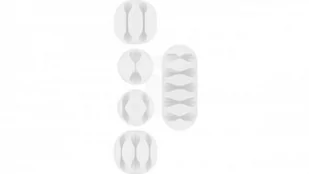 Goobay Cable management set 70681 White 70681 - Kable komputerowe i do monitorów - miniaturka - grafika 1